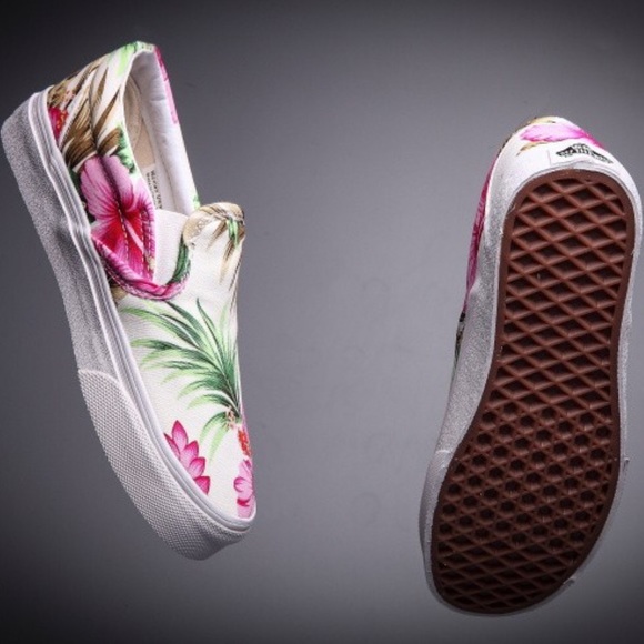 Vans Off The Wall Hawaiian Floral Pink tropical - Picture 5 of 8